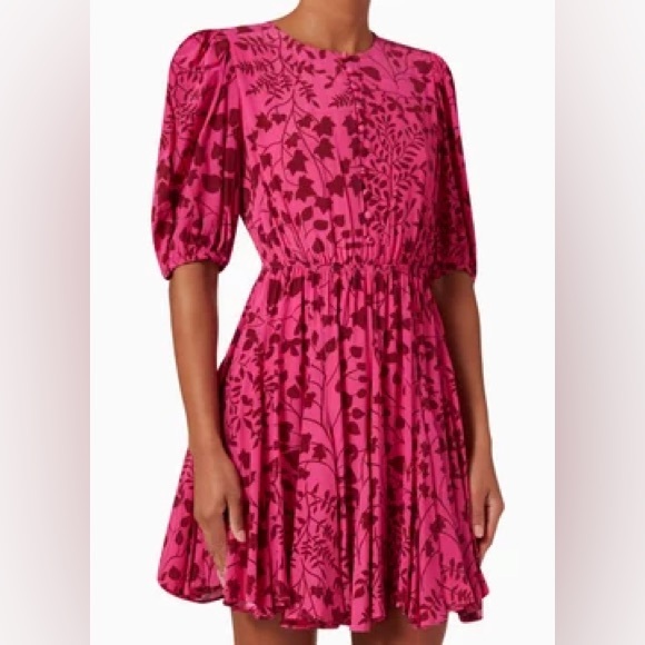 NWT Rhode Pink Georgia Dress in Caledonia Magic Sz Small - Picture 1 of 10